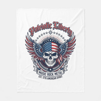 Patriotisk bandana rocker Old Glory musik rock met Fleecefilt