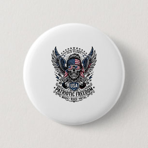 Patriotisk bandana rocker Old Glory musik rock met Knapp