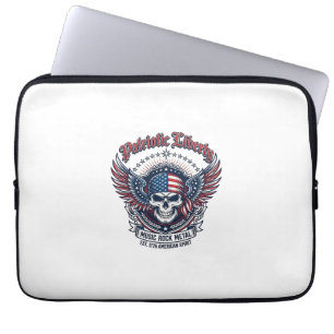 Patriotisk bandana rocker Old Glory musik rock met Laptop Fodral