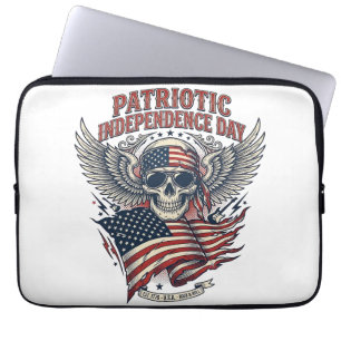 Patriotisk bandana rocker Old Glory musik rock met Laptop Fodral