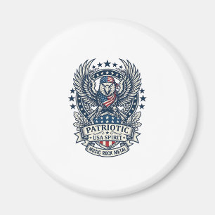 Patriotisk bandana rocker Old Glory musik rock met Magnet