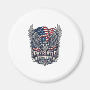 Patriotisk bandana rocker Old Glory musik rock met Magnet