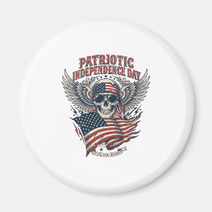 Patriotisk bandana rocker Old Glory musik rock met Magnet