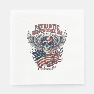 Patriotisk bandana rocker Old Glory musik rock met Pappersservett