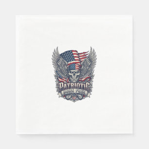 Patriotisk bandana-rocker Old Glory-musik Rock Met Pappersservett