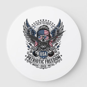 Patriotisk bandana rocker Old Glory musik rock met Stor Klocka