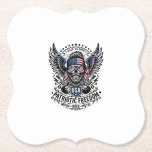 Patriotisk bandana rocker Old Glory musik rock met Underlägg Papper