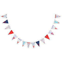 Patriotisk Banderoll Bunting Flaggor