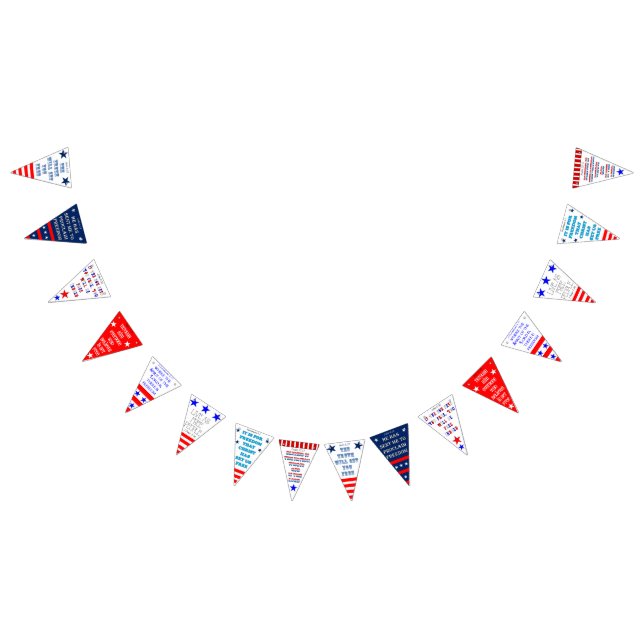 Patriotisk Banderoll Bunting Flaggor (Alla)