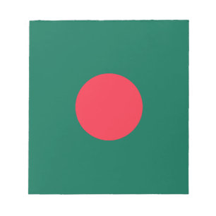 Patriotisk bangladeshisk flagga anteckningsblock