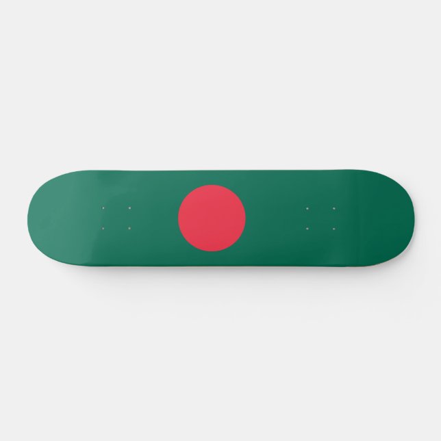 Patriotisk bangladeshisk flagga mini skateboard bräda 18,5 cm (Horz)