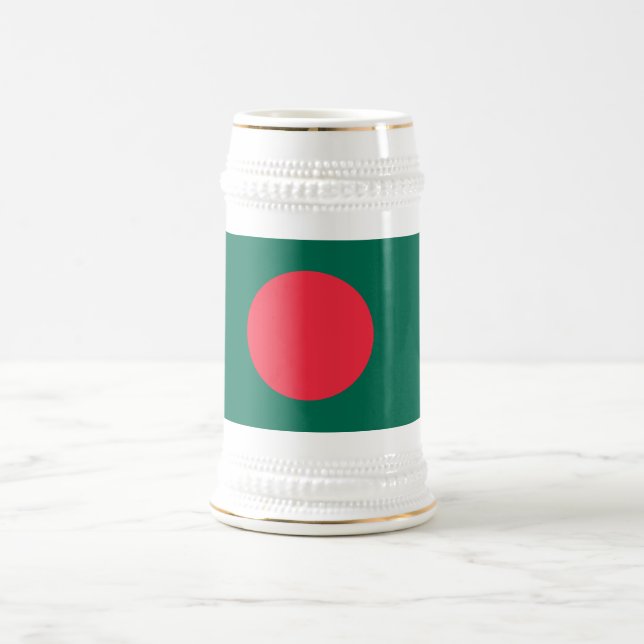 Patriotisk bangladeshisk flagga sejdel (Center)