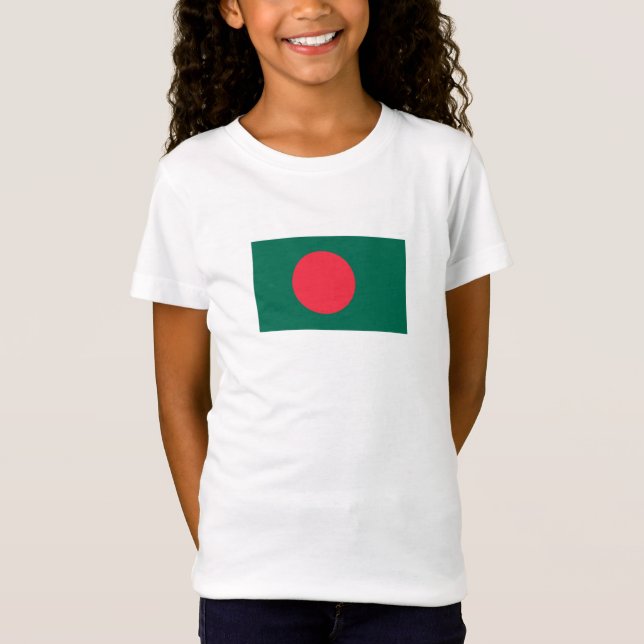 Patriotisk bangladeshisk flagga t shirt (Framsida)