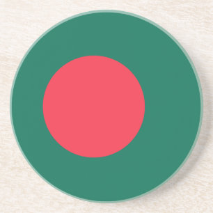 Patriotisk bangladeshisk flagga underlägg