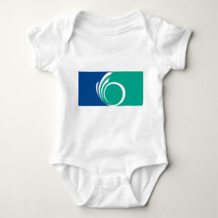 Patriotisk barnkroppsdräkt med Ottawas flagga T Shirt