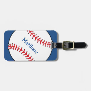 Patriotisk baseballbagagemärkre bagagebricka