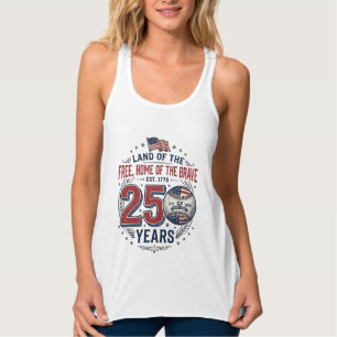 Patriotisk baseboll 250 år gammalt tröjd design_ linne med racerback 