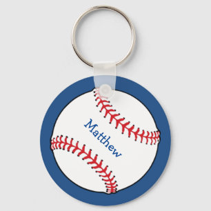 Patriotisk baseboll nyckelring