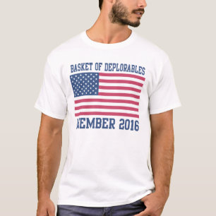 Patriotisk basket av den beklagansvärda medlemmen t-shirt