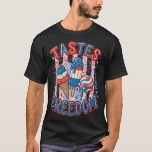 Patriotisk Bassfiske 4:e Juli USA Fiskare T Shirt