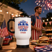 PATRIOTISK Bästa pappa någonsin Personlig amerikan