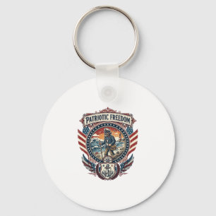 Patriotisk Beachcomber Vector Grafik T-shirt_1 Nyckelring