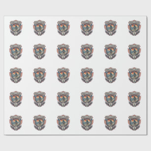 Patriotisk Beachcomber Vector Grafik T-shirt_1 Presentpapper
