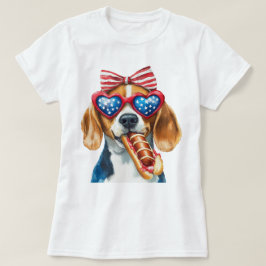 Patriotisk Beagle T Shirt