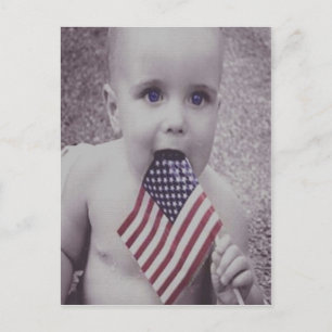 Patriotisk Bebis Vykort