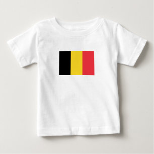 Patriotisk belgisk flagg baby t-shirt