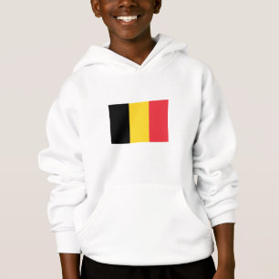 Patriotisk belgisk flagg hoodie t shirt