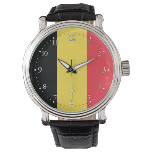 Patriotisk belgisk flagga armbandsur