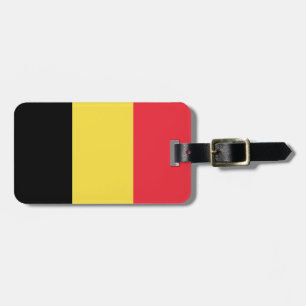 Patriotisk belgisk flagga bagagebricka