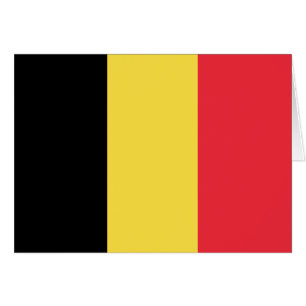 Patriotisk belgisk flagga hälsningskort