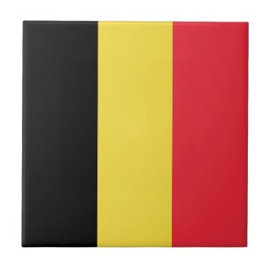 Patriotisk belgisk flagga kakelplatta