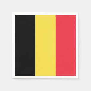 Patriotisk belgisk flagga pappersservett