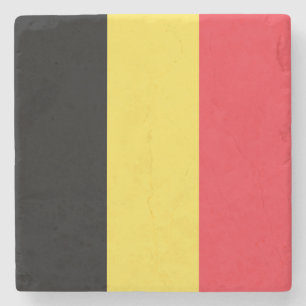 Patriotisk belgisk flagga stenunderlägg