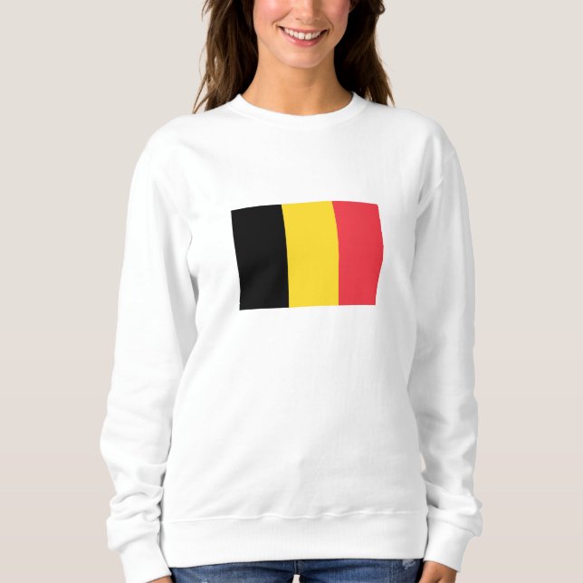 Patriotisk belgisk flagga t shirt (Framsida)