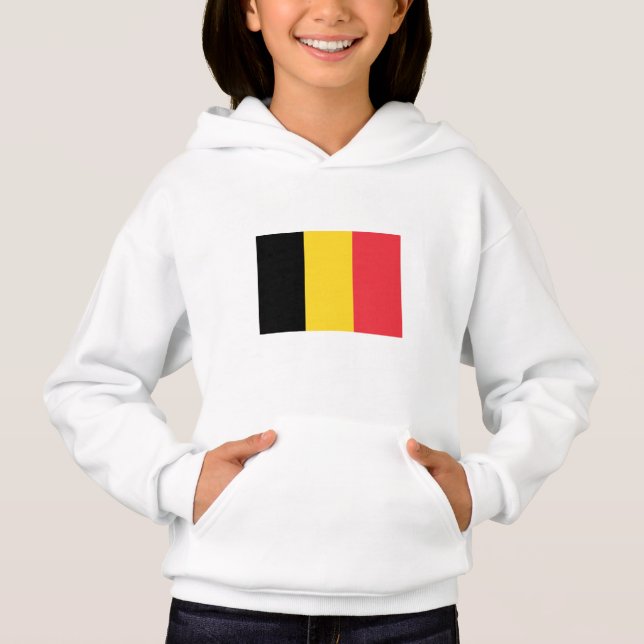 Patriotisk belgisk flagga t shirt (Framsida)