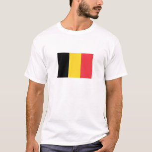 Patriotisk belgisk flagga t shirt