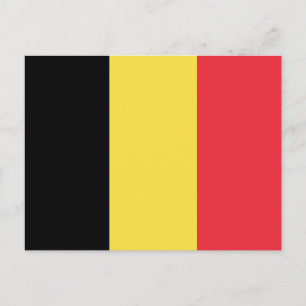 Patriotisk belgisk flagga vykort