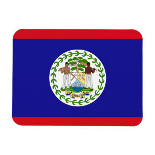 Patriotisk belizisk flaggmagnet magnet