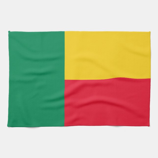 Patriotisk Benin-flagga Kökshandduk (Horisontell)