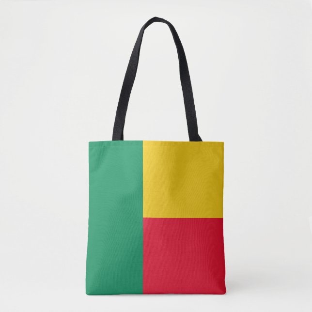 Patriotisk Benin Flagga Toteväska Tygkasse (Framsida)