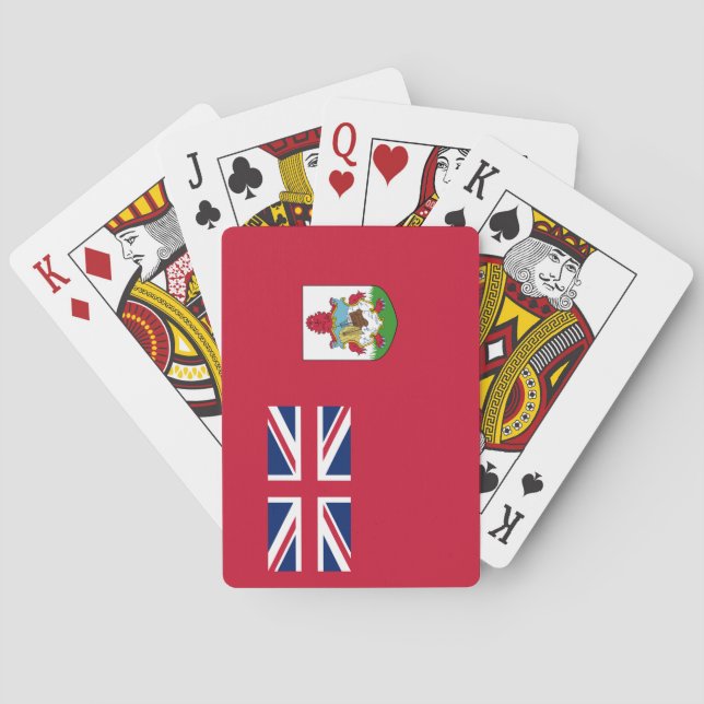 Patriotisk bermudafana casinokort (Baksidan)
