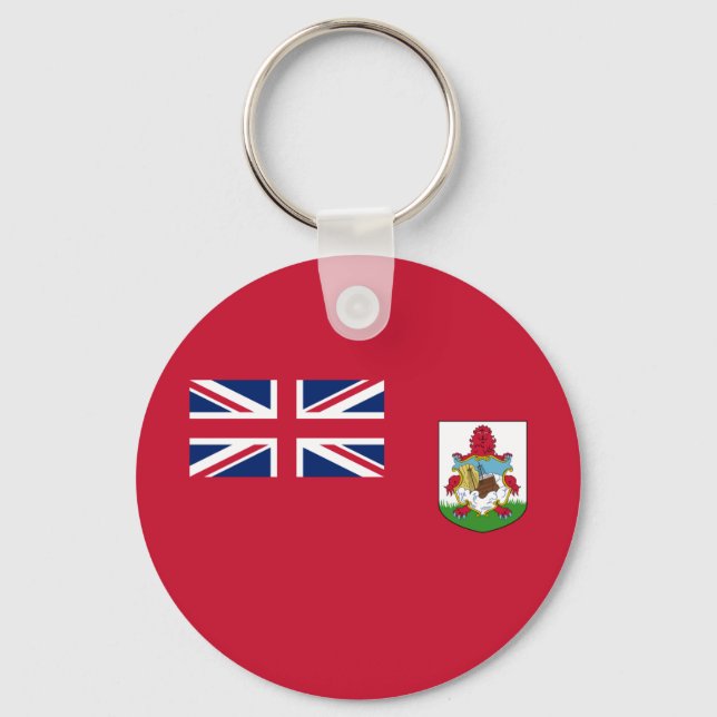 Patriotisk bermudafana nyckelring (Framsida)