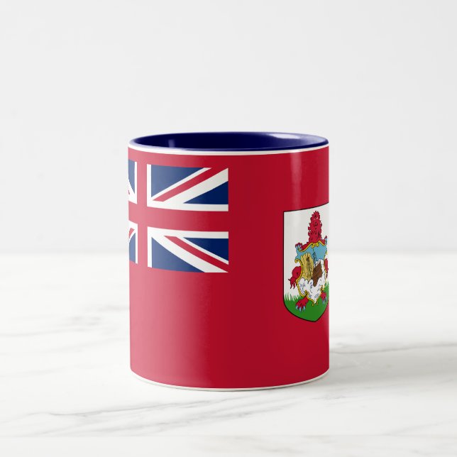 Patriotisk Bermudaflicka Tvåtons Kaffemugg (Center)