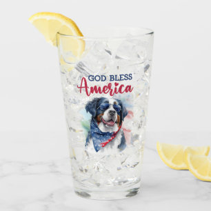Patriotisk Berner Sennenhund Glaskopp