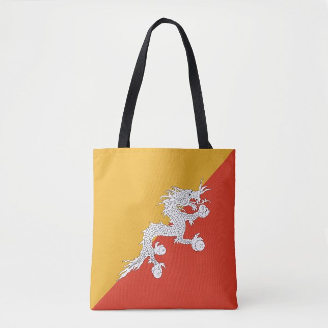 Patriotisk Bhutan flagga Tygkasse (Framsida)
