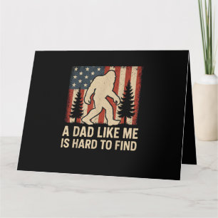 Patriotisk Bigfoot En Pappa Som Mig Är Svår Att Hi Kort